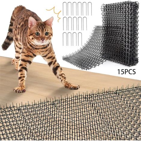 Tapis Anti Chat,Pic Anti Chat,StückeTapis Anti Chien avec Epine,Barriere Anti Chat Exterieur,Tapis Répulsif Chat,Anti Chat Exterieur,Grille Anti Chat,Répulsif Chien Intérieur Tapis (1/5)