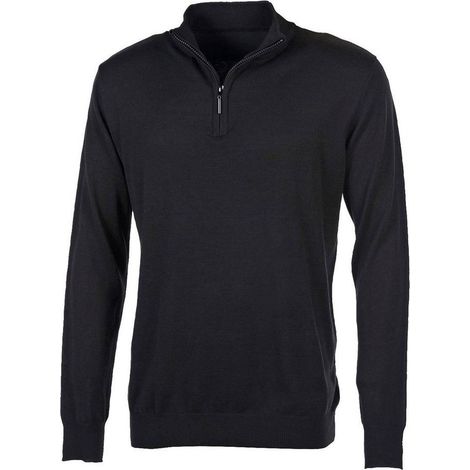 Pull de travail col zippé Pen duick Noir M.