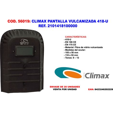 Schermo vulcanizzato Climax 418-U Rif. 2101418100000