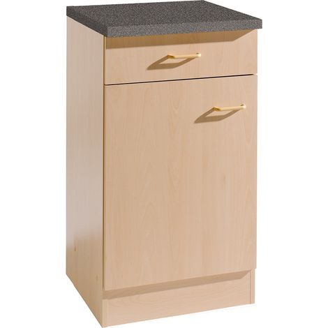 Unterschrank für Küche 1-türig SALERNO-03 Buche Dekor Breite 40 cm