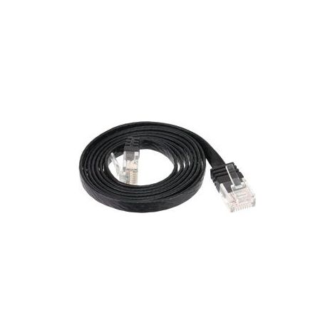 CAT.6 Patchkabel, slim 5 m, schwarz
