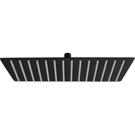 Aloni Regendusche Brause schwarz matt Quadrat 20x20 cm Kopfbrause Rainshower Aloni Regendusche Brause schwarz matt Quadrat 20x20 cm Kopfbrause Rainshower (1/2)