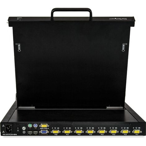 StarTech.com RKCONS1708K support d'ordinateurs 43,2 cm (17") 1280 x 1024 pixels Acier Noir 1U (1/3)