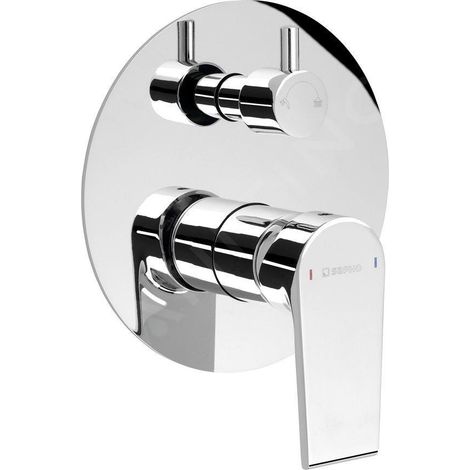 Sapho Kai - Mitigeur encastré de douche, 2 sorties, avec inverseur, chrome KA43 (1/3)