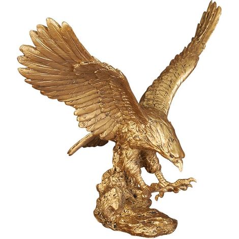 Figurine d'aigle, ornement en résine, sculpture d'aigle, statue d'aigle, décoration de table pour la maison ou le bureau, cadeau (1/5)