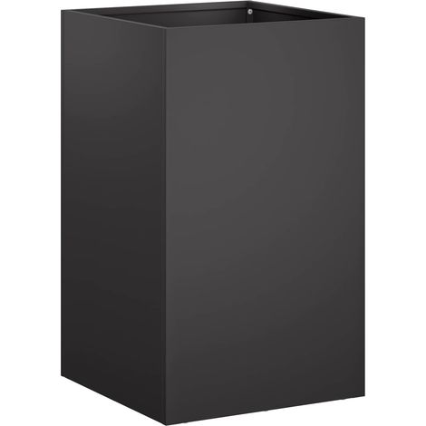 Maison Exclusive - Cache-pot de jardin Noir 30 x 30 x 40 cm Acier laminé à froid (1/5)