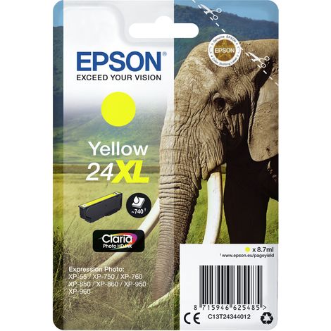 Epson Elephant C13T24344022 cartouche d'encre 1 pièce(s) Original Jaune (1/3)