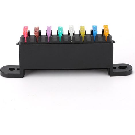 8-way fuse box, multi-way fuse box, fuse box for cruise ships, fuse holder for vehicle conversions, 8-way fuse.