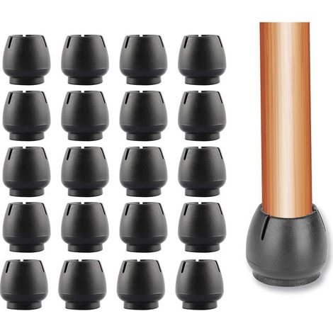 20 protections pour pieds de chaise, embouts en silicone pour pieds de chaise (1/5)