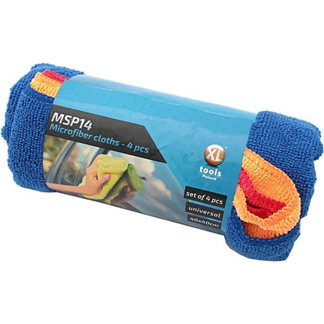Chiffons en microfibre, lot de 4