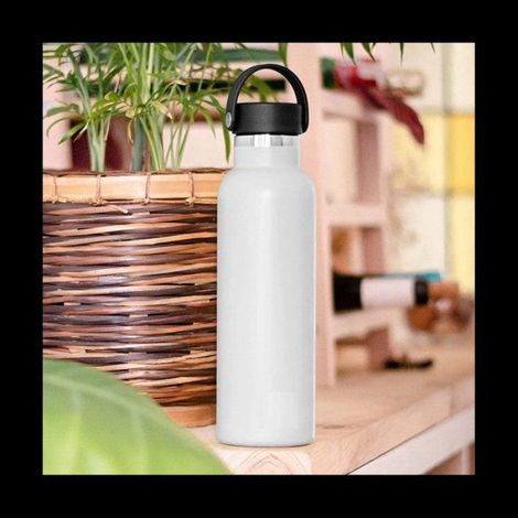 Bouteille Thermique - Acier Inoxydable 304 - 600 Ml - Double Paroi Isolée - Pour Boissons Chaudes et Froides - Usage Extérieur Bureau Gym - 1 Pièce (1/5)