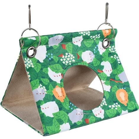 1 Hamac Oiseau, Tente Nid Respirante, Abri Suspendu Polyester, Pour Perruches Perroquets Calopsittes