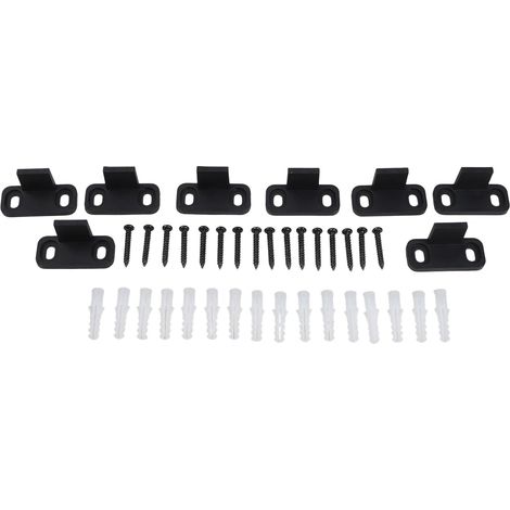 lot de 8 guide de sol pour porte de grange coulissante, acier (1/5)