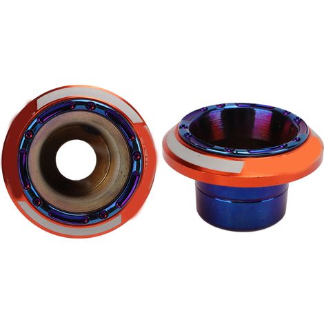 Cache moto universel 2 pièces, protecteur de chute fourche avant, béquille de protection anti-crash, coloris orange (1/5)