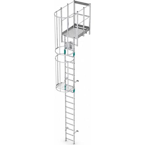 Echelle à crinoline avec trappe - Hauteur à franchir de 5,98 à 6,82m - CRINO-SFP/006-7871 (1/5)