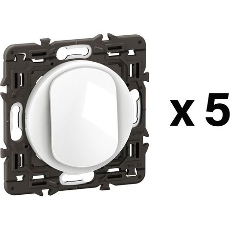 LEGRAND Lot de 5 interrupteurs va-et-vient compo CELIANE noir (1/2)