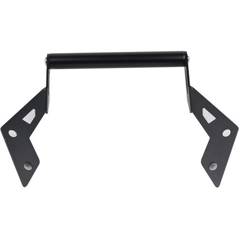 Black material: Metal motorcycle navigation mount, mobile phone holder for GPS navigation, motorcycle accessory.