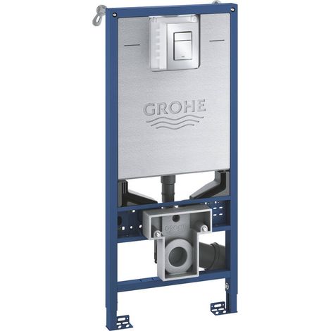 Grohe Rapid SLX - Módulo para inodoro suspendido con cisterna y pulsador de descarga, cromo 39603000 (1/2)
