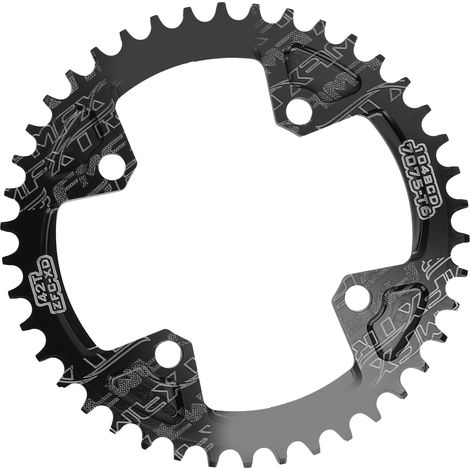 FMFXTR 104BCD Kurbelgarnitur Kettenblatt Aluminiumlegierung Positiv Negativ 42T MTB Fahrrad Kettenblatt Schwarz (1/5)
