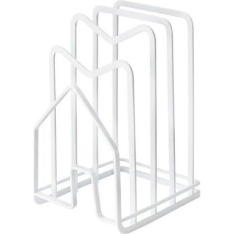 Supports Pour Planches à Découper Support de rangement de cuisine,support de couvercle de casserole, support de cuillère à soupe, accessoires de cuisine for un stockage et un Drainage facil Blanc (1/4)