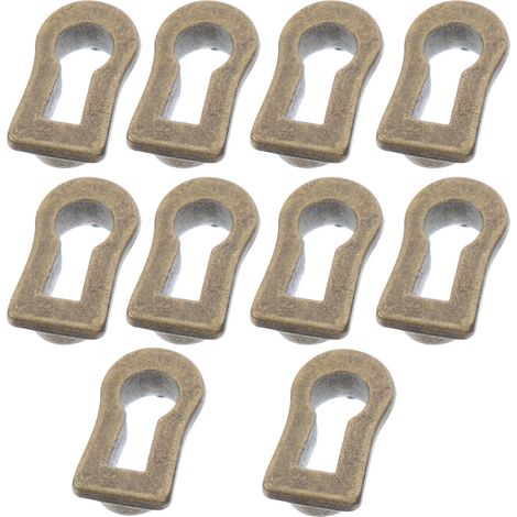 PartyKindom Lot de 10 cache-serrures en métal antique, plaques (1/5)