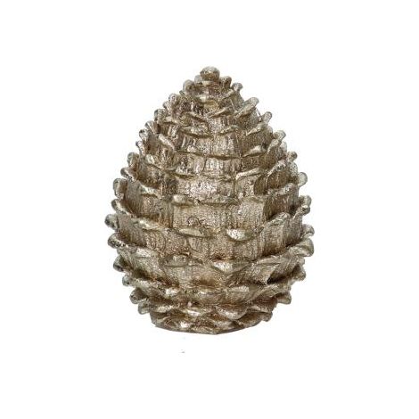 Pigna resina oro cm25x25h31,5