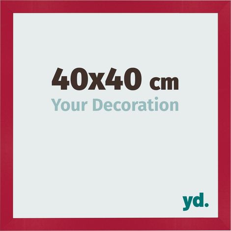 yd. - Cadre photo 40x40 - Rouge - MDF - Bologna (1/5)