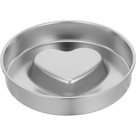 Gamelle pour Chiots en Acier Inoxydable à Double Face, Design Cœur Unique, Bol de Nourriture Lent pour Animaux Domestiques, pour Usage la Maison Voyage (1/5)