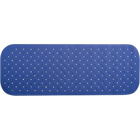 Tapis Fond de baignoire antidérapant Caoutchouc CLASS 36x97cm Bleu MSV