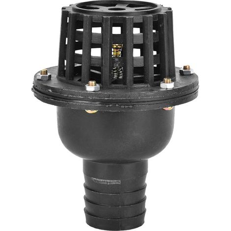 Clapet anti-retour plat basse pression pour pompe à eau, en PVC noir, pour pompe de machine à fluide (1,5") (1/5)
