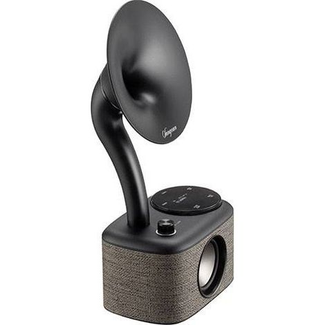 Sangean CP-100D Gramophone Radio de table DAB+, FM AUX, Bluetooth, USB écran tactile, rechargeable gris (1/5)