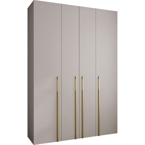 Armoire Hartford 570, Cachemire, 246x170x42cm, Portes d'armoire: Avec des charnières, Nombre d'étagères: 0 (1/5)