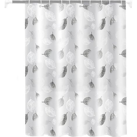 Cortina de ducha, cortina de bañera, antimoho, impermeable, para baño, 100 x 200 cm (1/5)