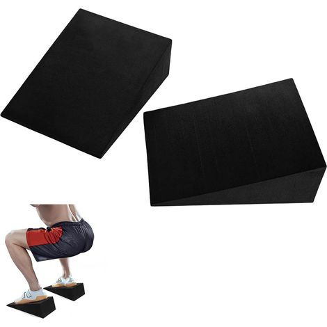 2 Pièces Rampe de Squat réglable antidérapante, Squat Wedge, 30 x16.5x 5 cm (1/5)