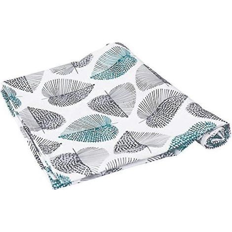 Nappe carrée lavable, imperméable, en tissu Oxford, linge de table facile d'entretien, couleur menthe, 140 x 180 cm. Décoration de table pour jardin ou intérieur. (1/5)