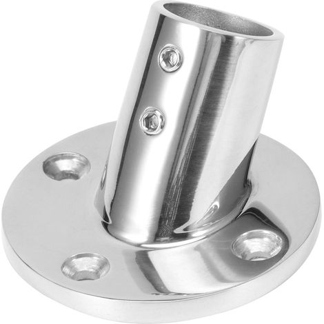 Main courante ronde 60° en inox 316 marine, raccord pour rampe bateau, tube 25mm/1in, quincaillerie nautique robuste (1/5)