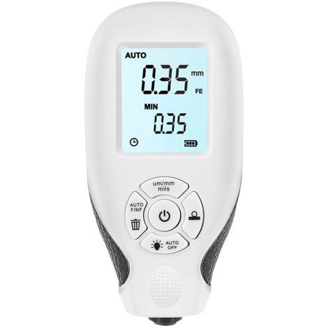Jauge de peinture voiture, jauge d'épaisseur de revêtement plage de mesure 0 à 2000um, jauge d'épaisseur de peinture pour voiture avec rétro-éclairage, écran LCD numérique, jauge d'épaisseur (1/5)