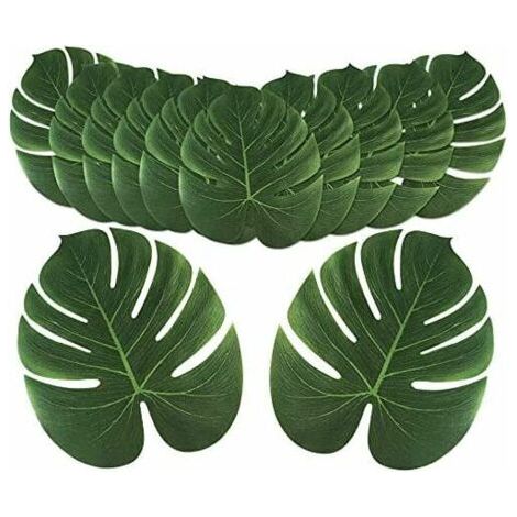 BUNTHAUS Palmier Artificielles, 12 Feuilles Feuille 6 Inch De Palmier Pour Décoration De Fête Hawaïenne Decoration Jungle (1/5)