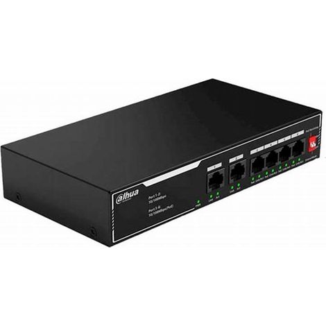 SF1006LP - Switch unmanaged 6 porte 10/100 Mbps (4 PoE + 2 uplink)