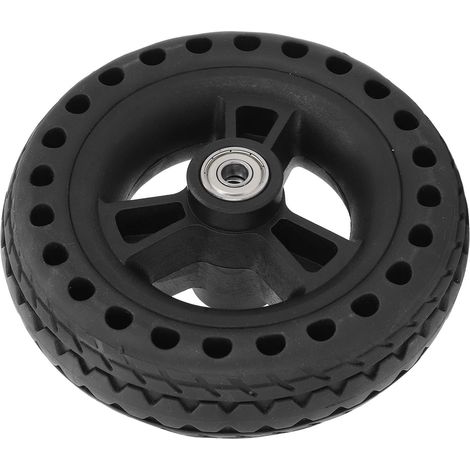Roue pleine 6 pouces caoutchouc TPE antidérapante 75 kg pour chariot à main roue de rechange (1/5)