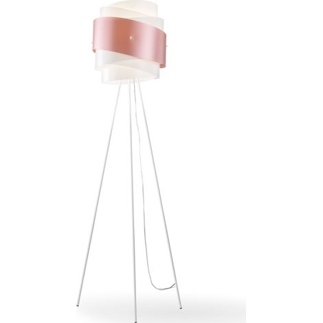 Piantana Moderna 3 Piedi Bea Polilux ® Pink Metal E Metallo 1 Luce E27 (1/2)
