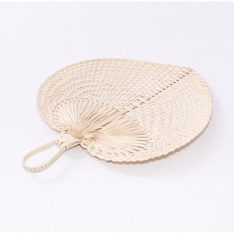 Ventaglio in bambù a forma di foglia, 30x30 cm (kit da 5)