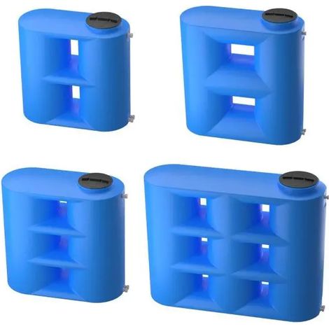 Serbatoio parallelepipedo in polietilene per stoccaggio acqua a pressione atmosferica lt 1000 CORDIVARI