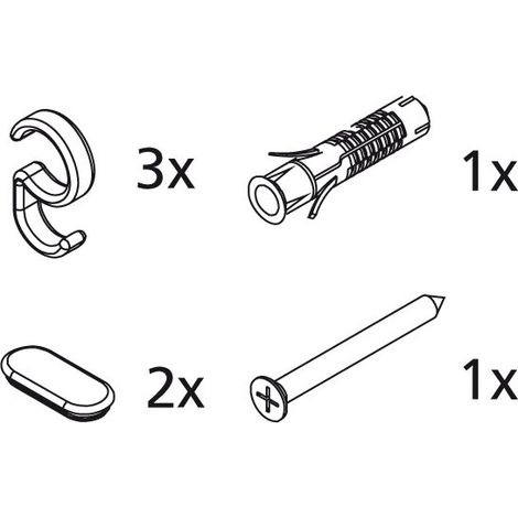 Kermi 2515574 ZBI2044 Jeu de petites pièces stabilisateur