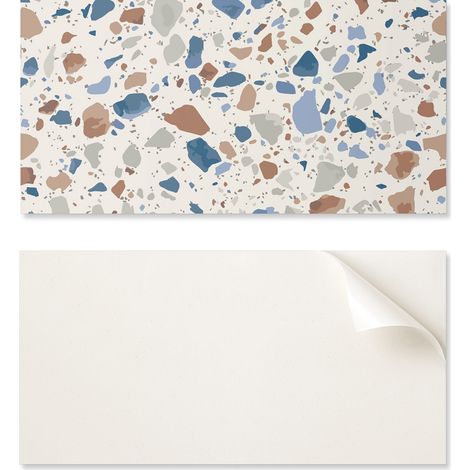 Panel de vinilo autoadhesivo decorativo con estampado de piedra natural, 100 x 50 cm.