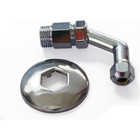 Curva sottolavello 45Gr. 1/2" x 10 - 3/8"
