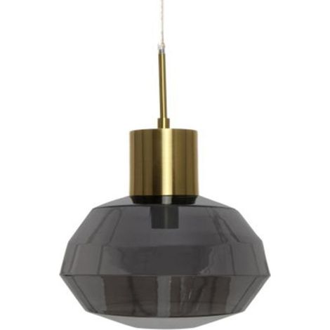 Lampe Suspension Design "Vince" 32cm Gris (1/4)