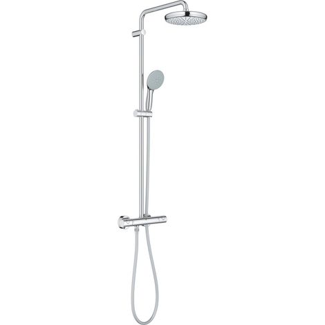 GROHE Colonne de douche thermostatique chrome, Vitalio Start Clova, GROHE