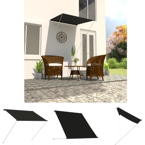 The Living Store -  Einziehbare Markise 100×150 cm Anthrazit (1/5)