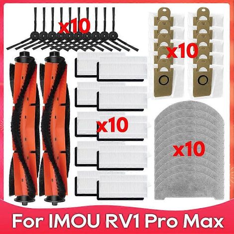 Accessoires Kit pour RV1 Pro/RV1 Pro Max Brosse Sac à poussière HEPA Filtre Serpillière Cloths Household pièce détachée (1/5)